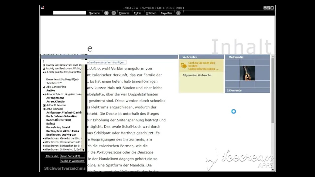 Encarta Encyclopedia 2001 (German) - Classical Music - Ludwig van Beethoven