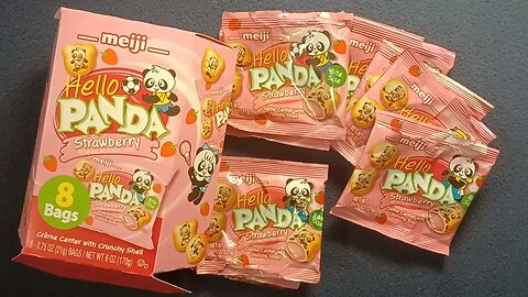 CURIOS for the CURIOUS 113: Hello PANDA 🍓Strawberry🍓 Hexagon box, Meiji America Inc. USA 2023.