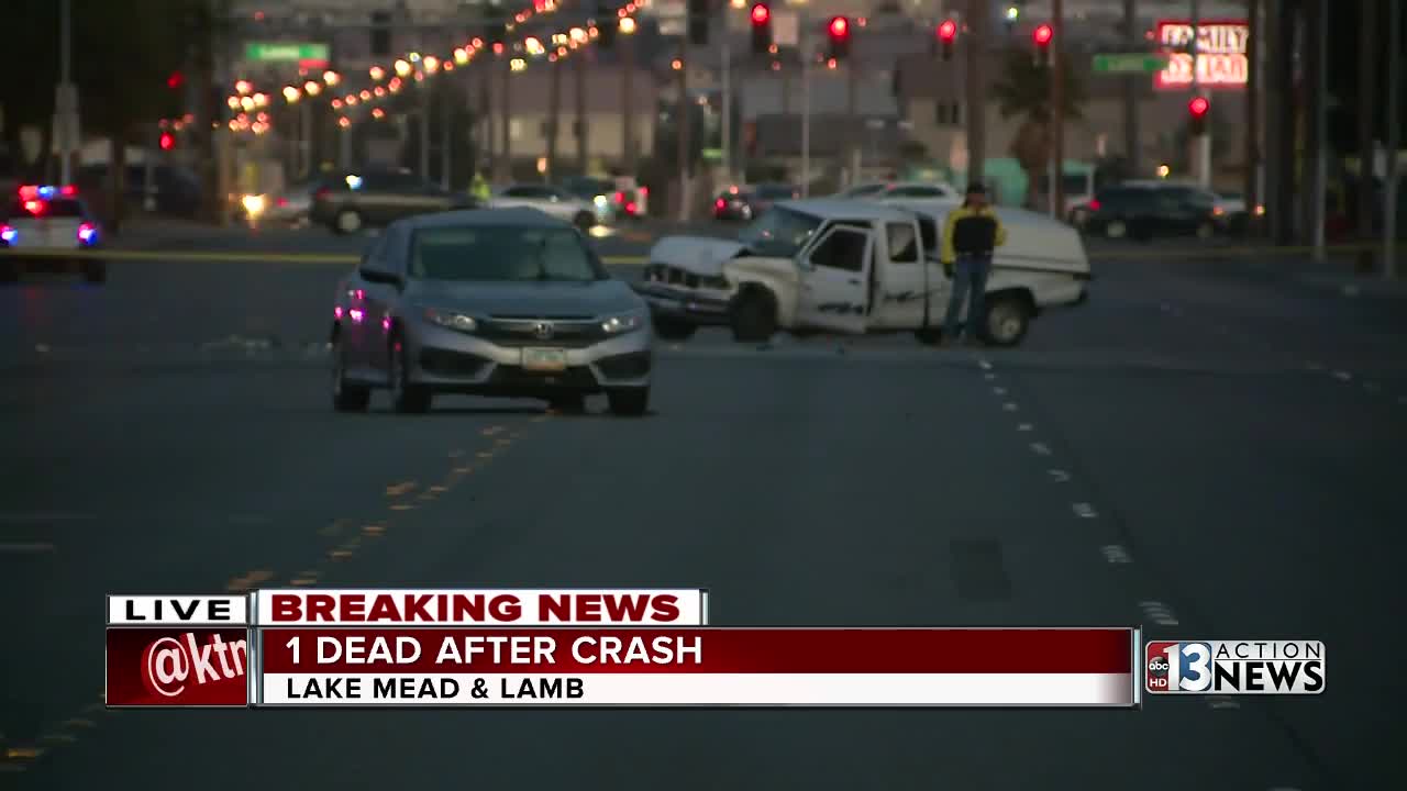 Deadly crash near Lake Mead and Lamb