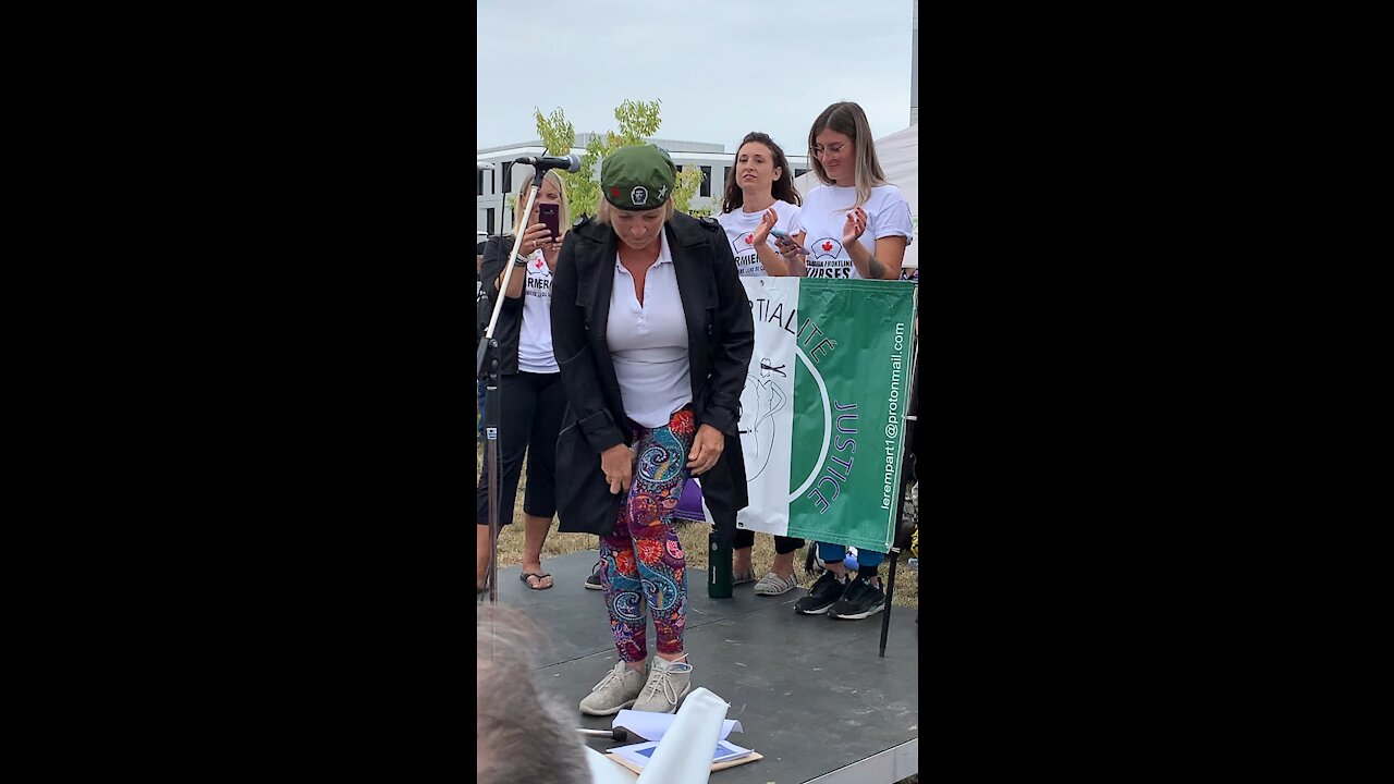 Manif Mtl 2021-08-28. Discours infirmières