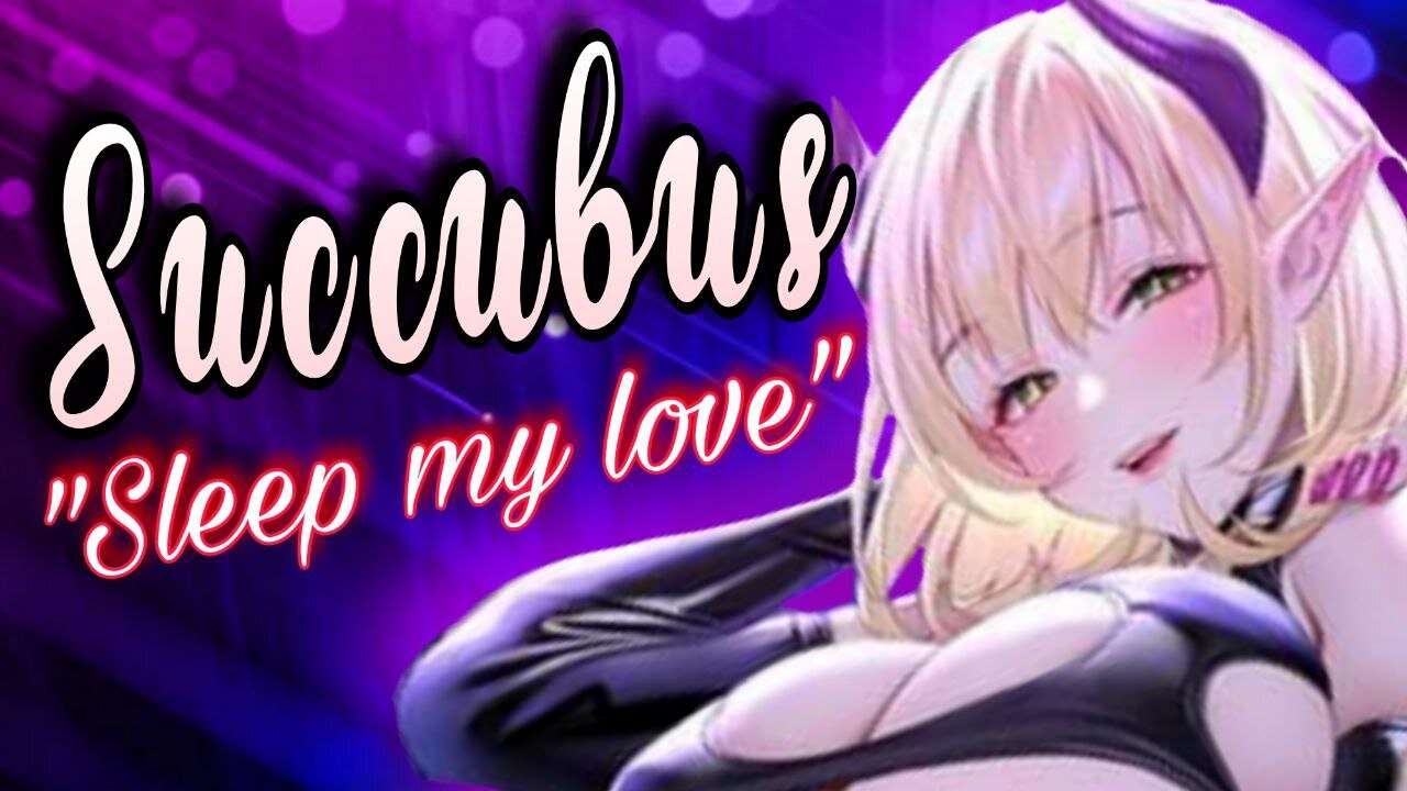 ASMR ROLEPLAY English 😈 Submissive SUCCUBUS helps you sleep with a MASSAGE ❤️ Binaural 3Dio