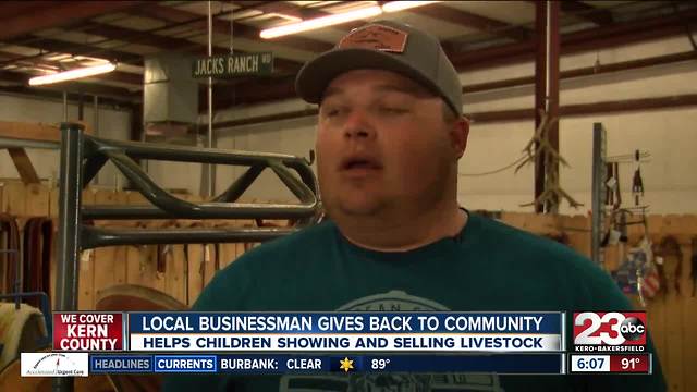 Local businessman gives back to community through showing and selling of livestock