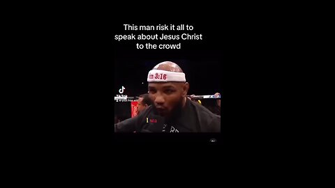 Fighter praises Jesus “What’s wrong with you America?”