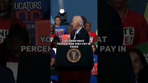 Biden gets DESTROYED when speaking on billionaires tax percentage