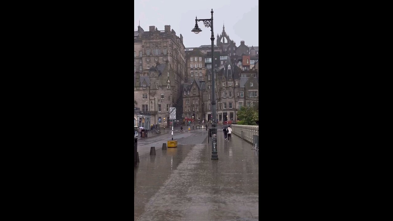 Edinburgh summer rain