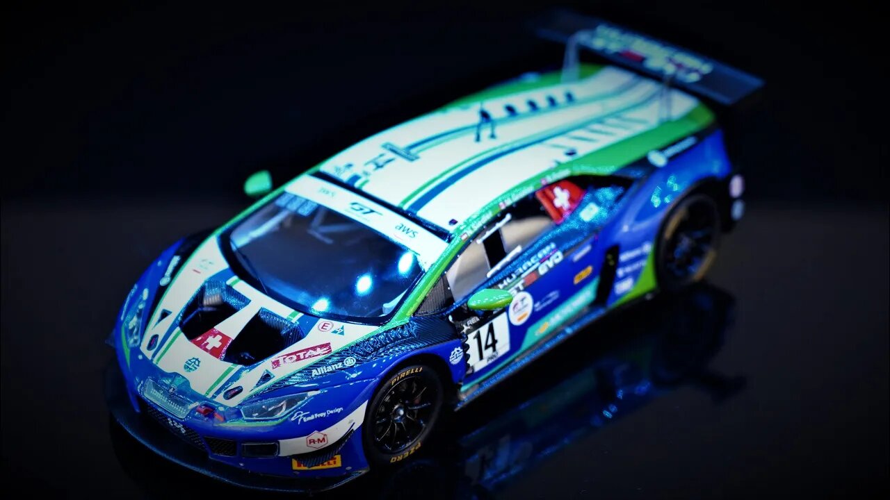 Lamborghini Huracán GT3 Evo No.14 Emil Frey Racing 24H Spa - Spark 1/43 - 2 MINUTES REVIEW