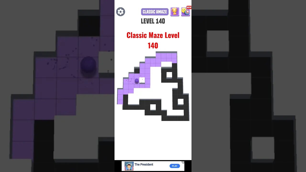 Classic Maze Level 140. #shorts