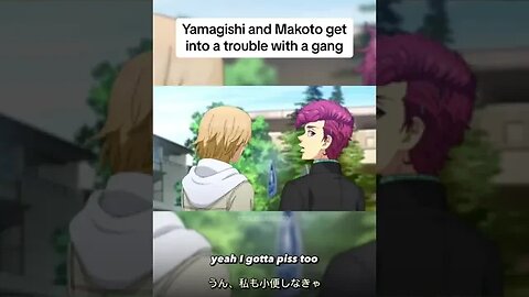 Yamagishi and Makoto get into a trouble with a gang 😟 #anime #tokyorevengers #fyp