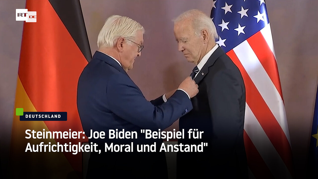 Steinmeier: Joe Biden "Beispiel für Aufrichtigkeit, Moral und Anstand"