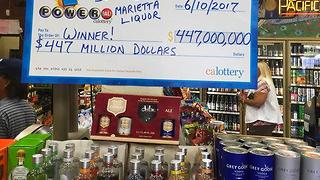 1 winning Powerball ticket sold in California worth $447M