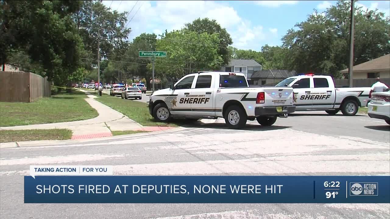 Deputies shot at during welfare check in Tampa, sheriff's office says