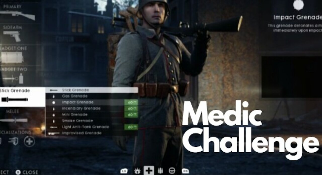 Look bro, I finally made it. I'm a medic on BF1...