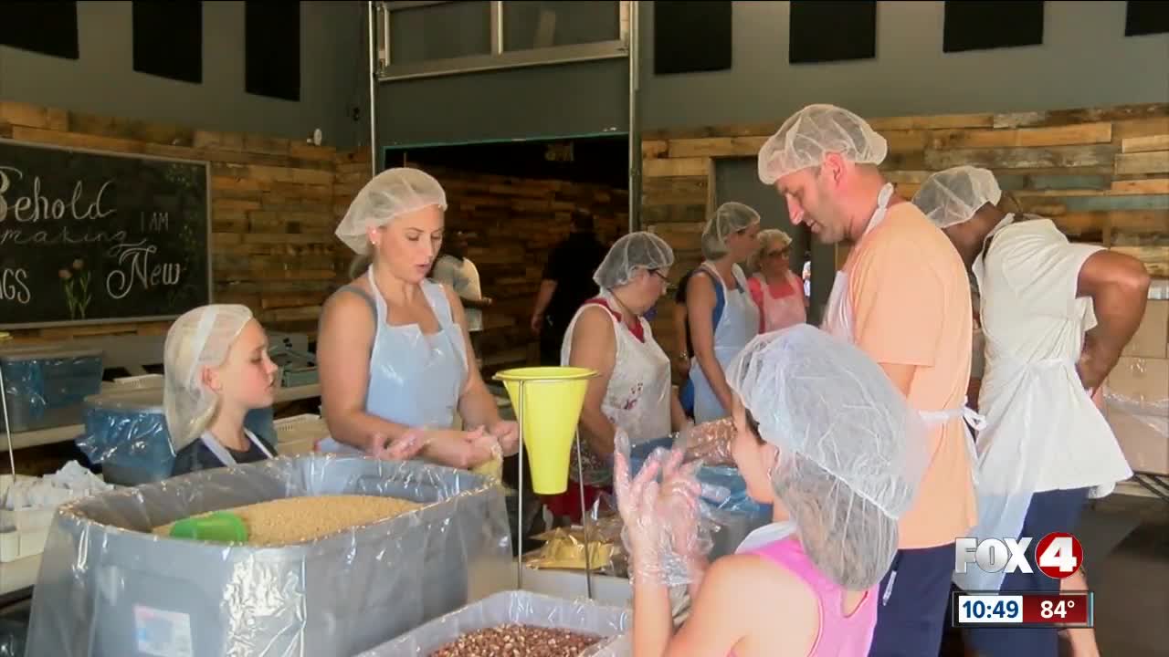 Volunteers in Cape Coral pack thousands of meals for those in Haiti