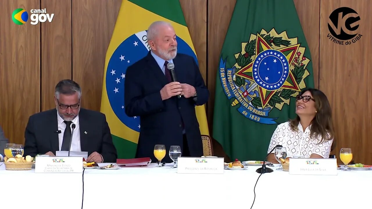 Presidente Lula reúne jornalistas para um café da manhã no Palácio do Planalto