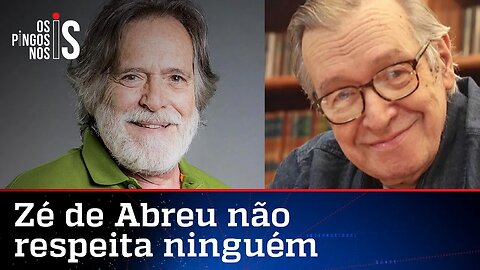 Zé de Abreu lidera onda de "ódio do bem" contra Olavo de Carvalho