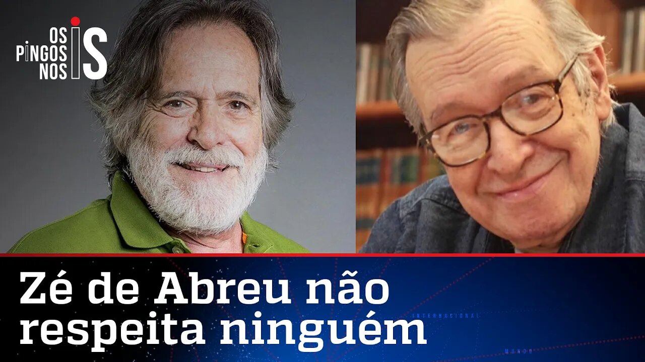 Zé de Abreu lidera onda de "ódio do bem" contra Olavo de Carvalho