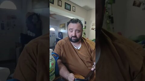 Kenny rehearsing lines, just can't get them right