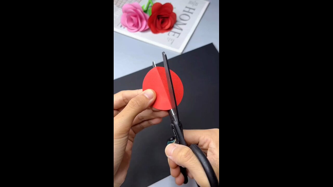 diy paper flowers red