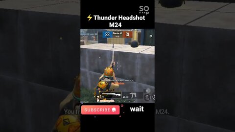 ⚡THUNDER HEADSHOT M24 TDM #headshot #new #shorts #bgmi #new #tdm #video #subscribe #short #shorts