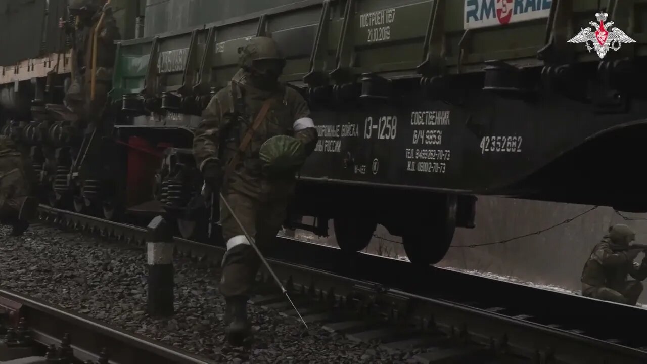 Russian armoured train of the Western Military District in special military operation