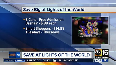 Canned goods can save you money at Lights of the World