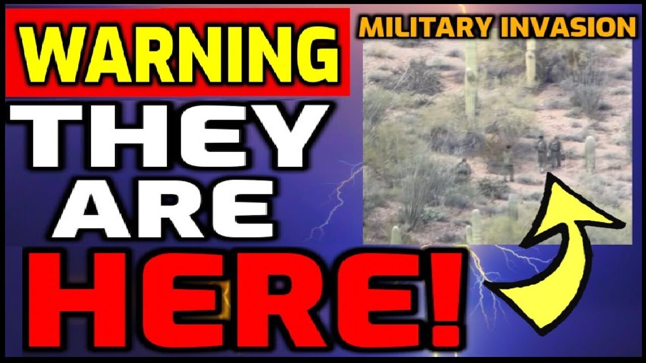 WARNING! - SECRET MILITARY INVASION CAUGHT ON VIDEO AT BORDER!