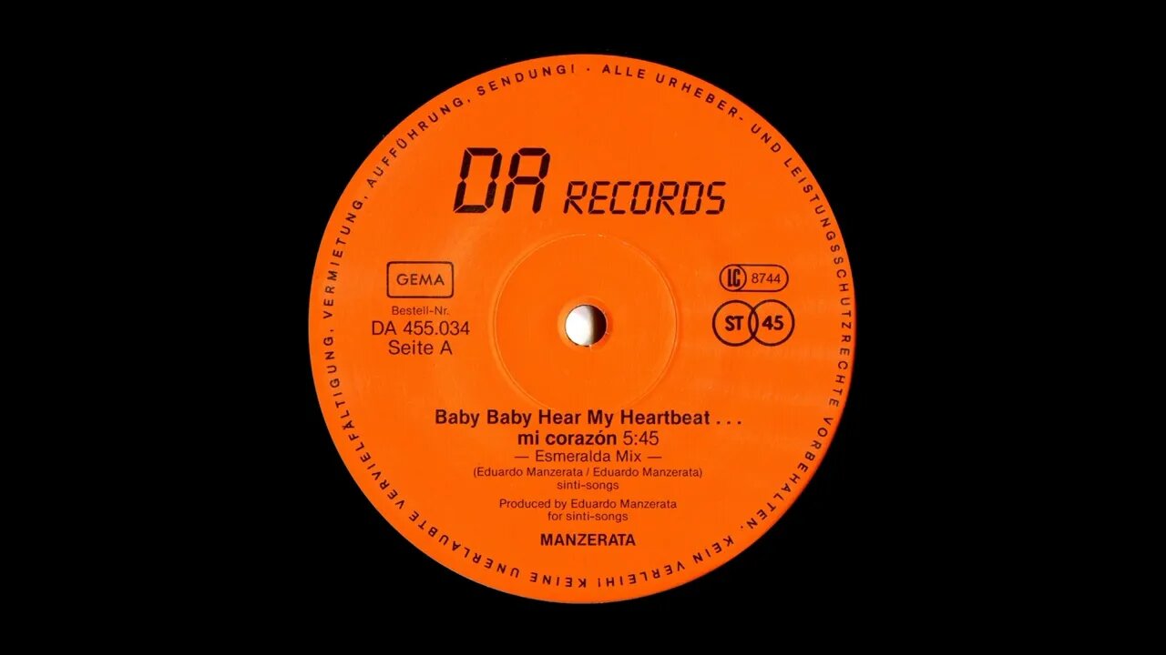 Manzerata – Baby Baby Hear My Heartbeat... Mi Corazon (Esmeralda Mix)