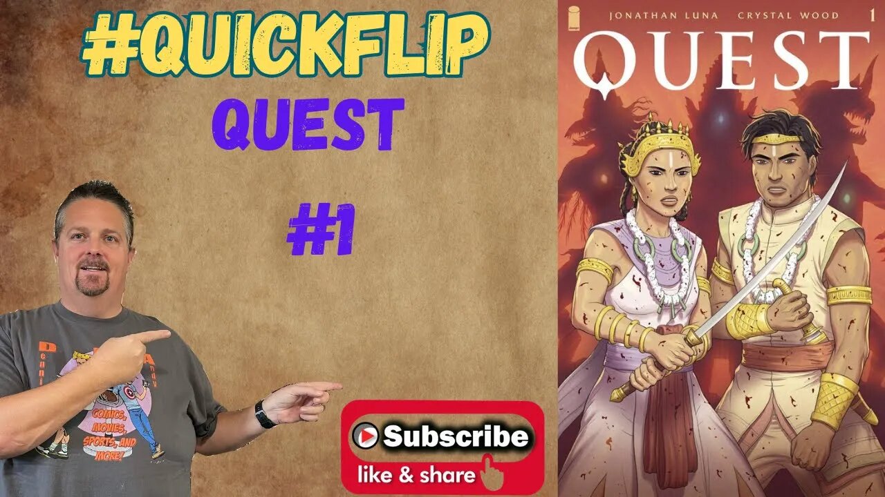 Quest #1 Image Comics #QuickFlip Comic Review Crystal Wood,Jonathan Luna #shorts