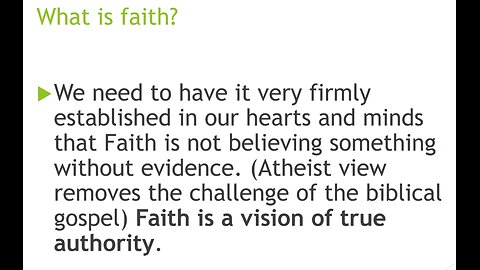 Faith and Authority