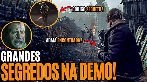 SUPER DR SALVADOR, ARMA ENCONTRADA E MUITOS OUTROS SEGREDOS! NA DEMO DE RESIDENT EVIL 4 REMAKE.