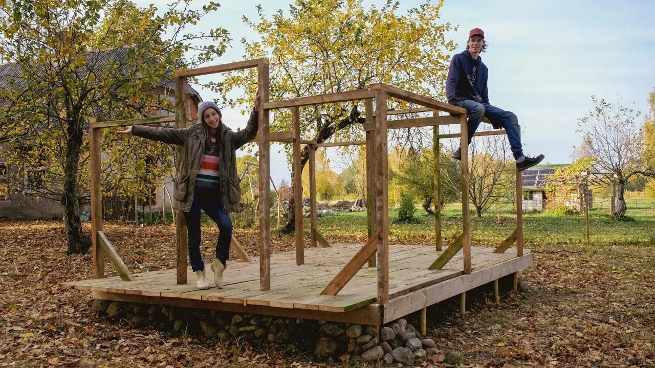 Bird Coop Framing Going up