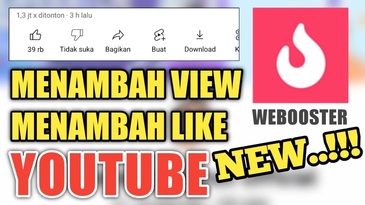 CARA MENAMBAH VIEW DAN LIKE YOUTUBE TERBARU 2022 MENGGUNAKAN WEBOOSTER