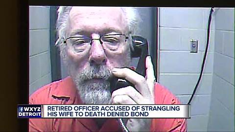 Retired officer accused of strangling his wife to death denied bond