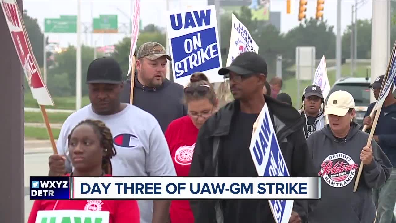 Day 3 of UAW-GM strike