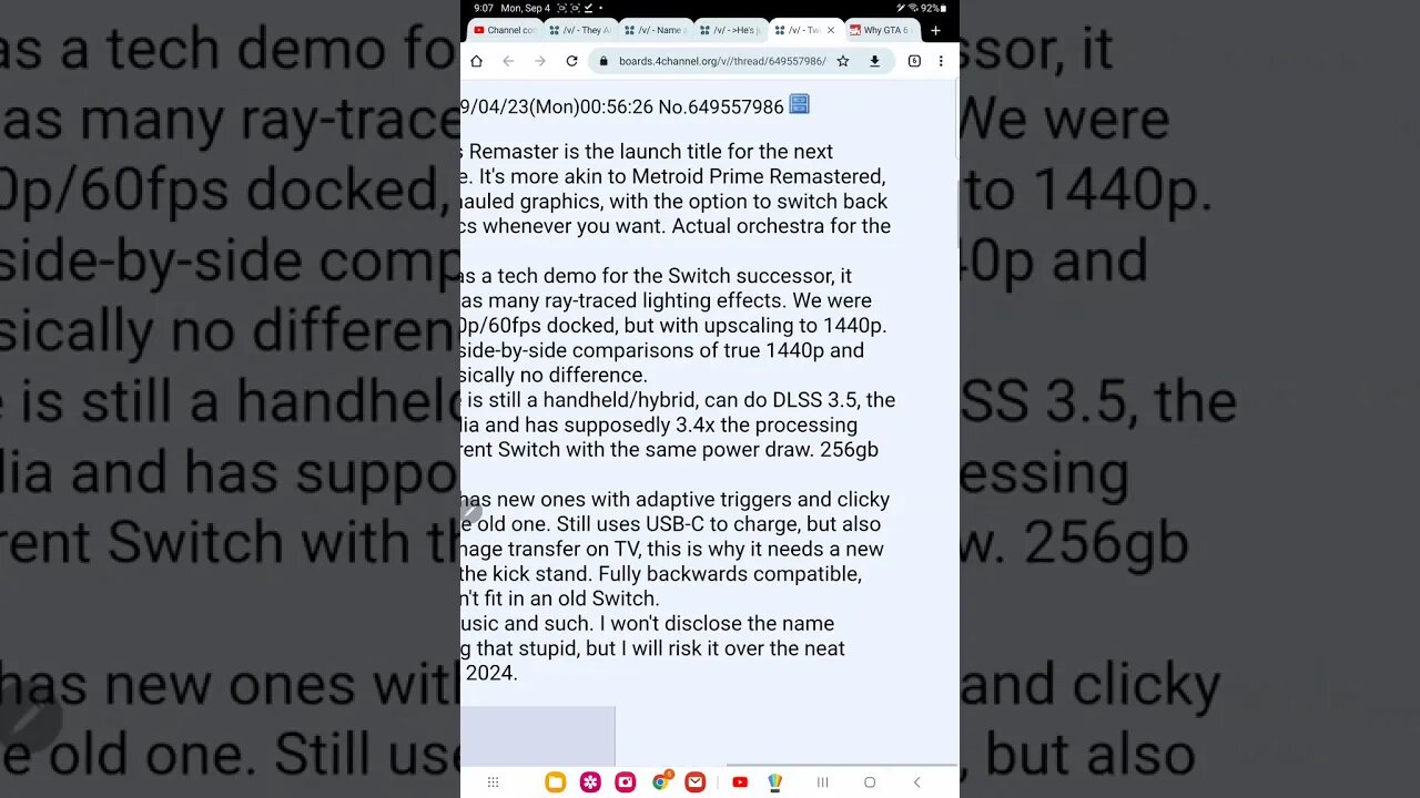 Nintendo switch 2 with twilight princess remake leak