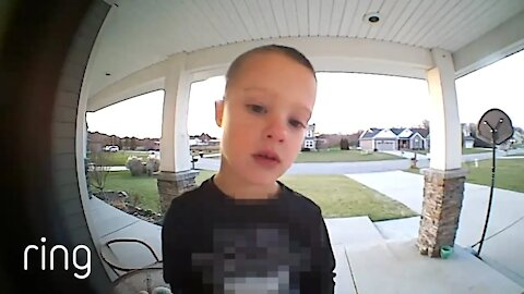 Funny Video Of Dad Helping His Son Change The TV Through Their Ring Video Doorbell