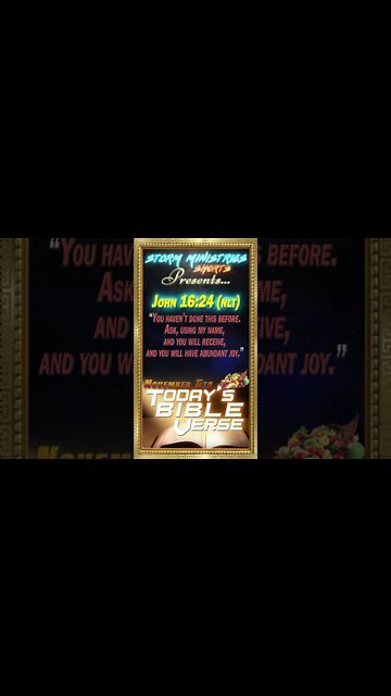 11.05.2022 | STORM MINISTRIES | Daily Bible Verse | JOHN 16:24 (NLT) | #shorts