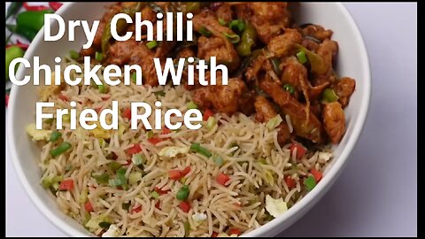 Chill chicken with fried rice