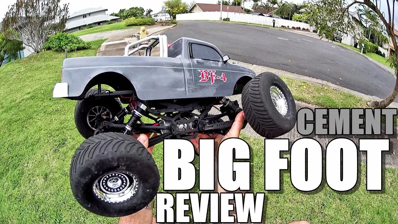 VRX Racing BIGFOOT BF-4 4x4 Crawler RH1046 Review - 1:10 RC Monster Truck BASH TEST!