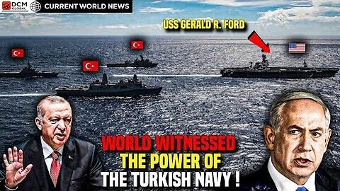 🚨 ERDOGAN CHOSE HIS SIDE IN ISRAEL WAR! TURKISH NAVY FACES OFF AGAINST A US GERALD AIRCRAFT CARRIER