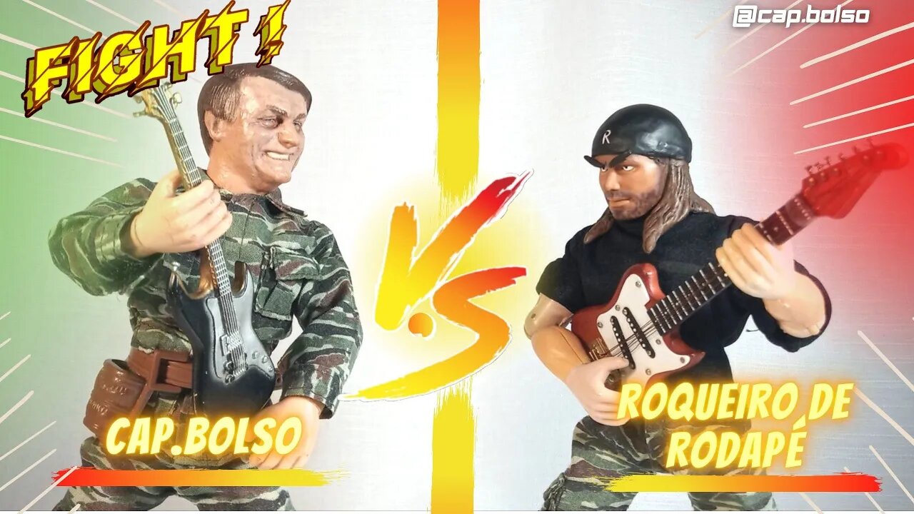 É BRIGA! Capitão Bolso Vs Roqueiro de Rodapé! Stop motion FIGHT !!! / Cap Bolso / animação