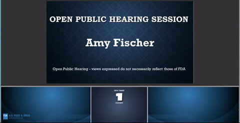 Amy Fischer - FDA meeting - 4/6/2022 - public comment