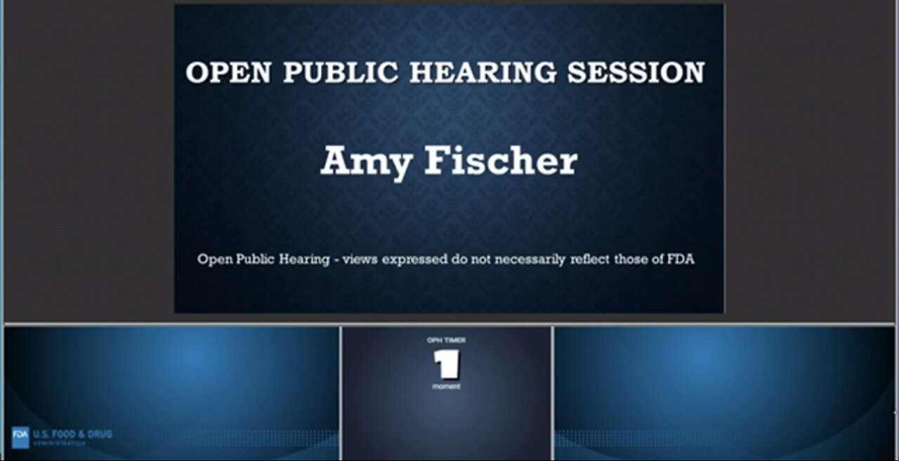 Amy Fischer - FDA meeting - 4/6/2022 - public comment