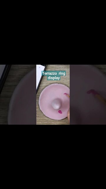 PAINTING TERRAZZO PATTERN #airdryclay #terrazzo #clayarts