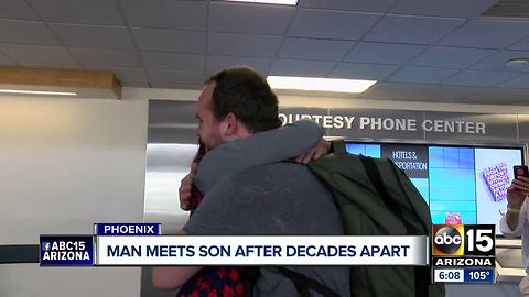 Valley man meets son for the first time