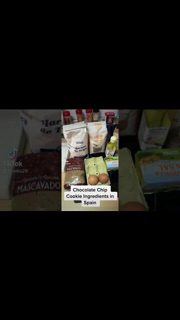 Chocolate Chip Cookie Ingredients in Spain