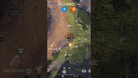 World of Tanks He didn't have much health left, but I got him!