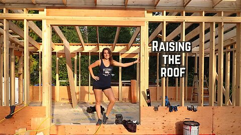 This Is Starting To Look Like a House! | Sheathing The Roof Of Our Off Grid Home