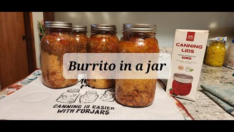 Burritos in a jar what really? #burrito #canning @Fyreflye's Follies thanks for the great recipe