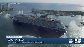 First cruise ship sets sail since pandemic shut down, so what’s changed?